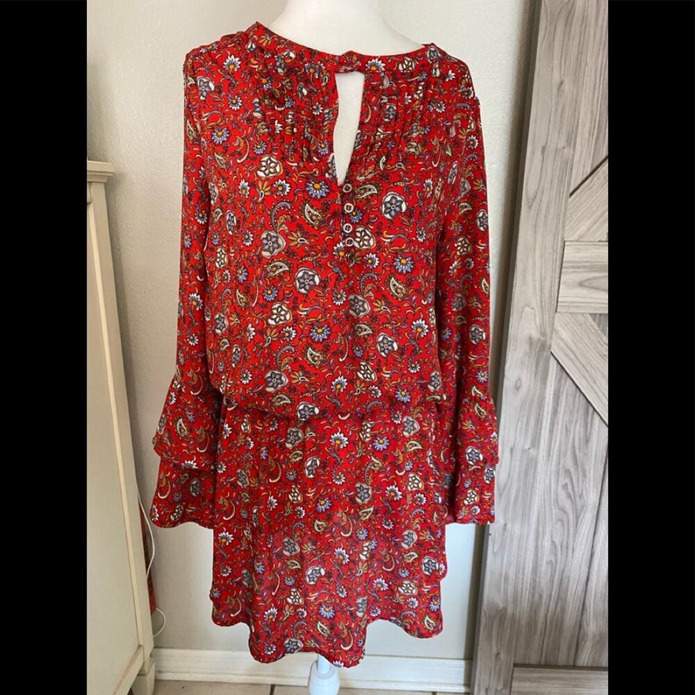 Harlowe & Graham floral small dress red